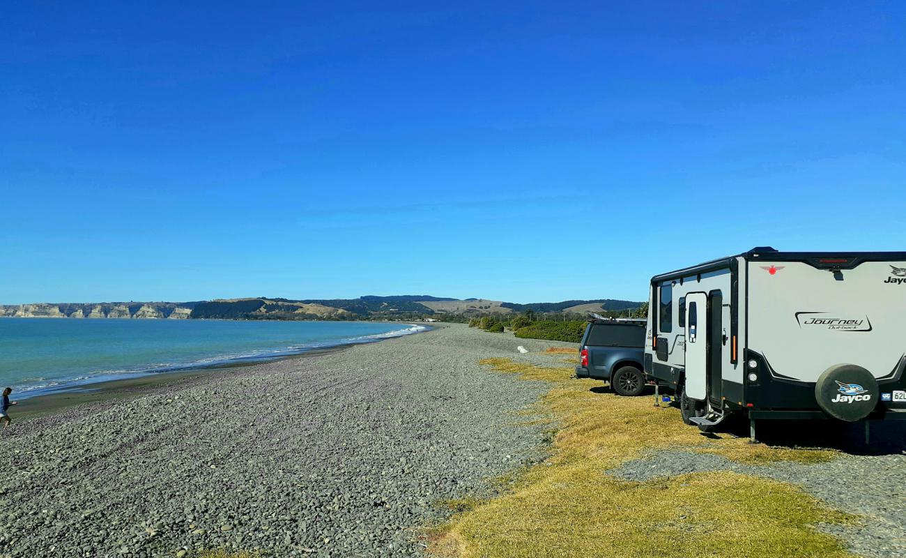 Haumoana Beach'in fotoğrafı gri çakıl taşı yüzey ile