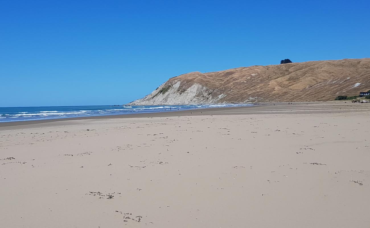 Porangahau Beach'in fotoğrafı parlak kum yüzey ile