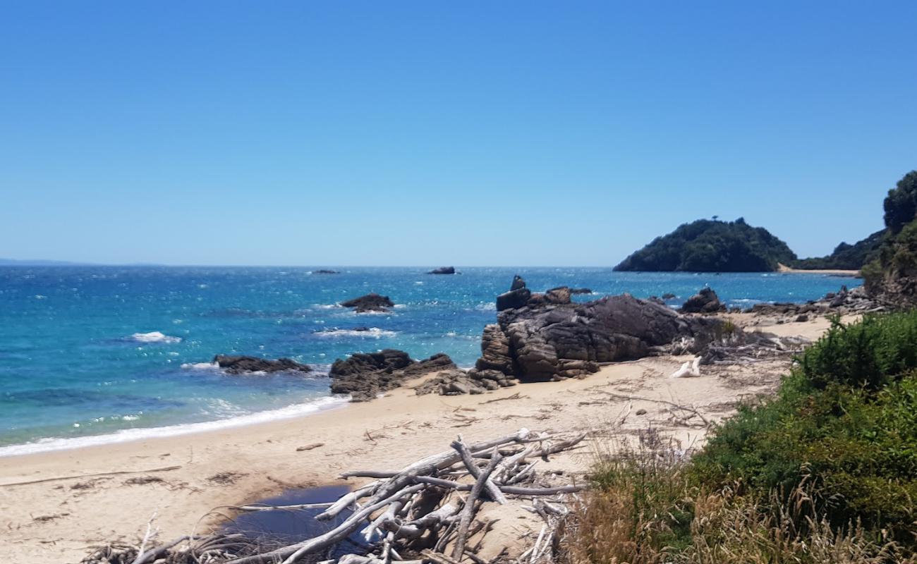 Golden Bay Beach'in fotoğrafı açık bej kum yüzey ile