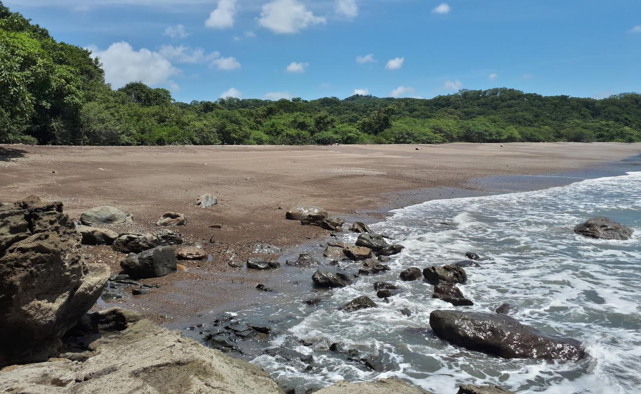 Escameca Plajı'in fotoğrafı açık bej kum yüzey ile