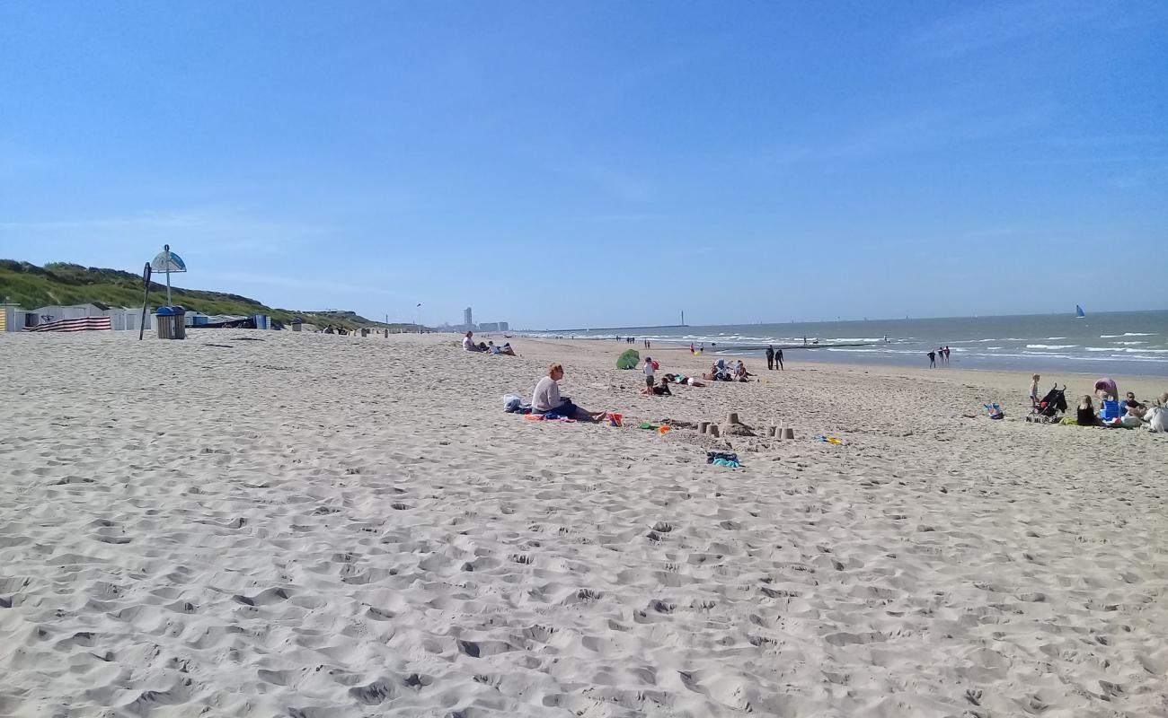 Bredene plajı'in fotoğrafı parlak kum yüzey ile