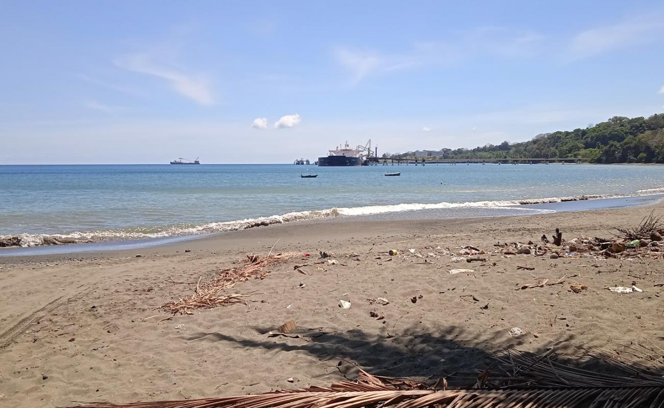 Playa Punta de Piedra'in fotoğrafı gri kum yüzey ile