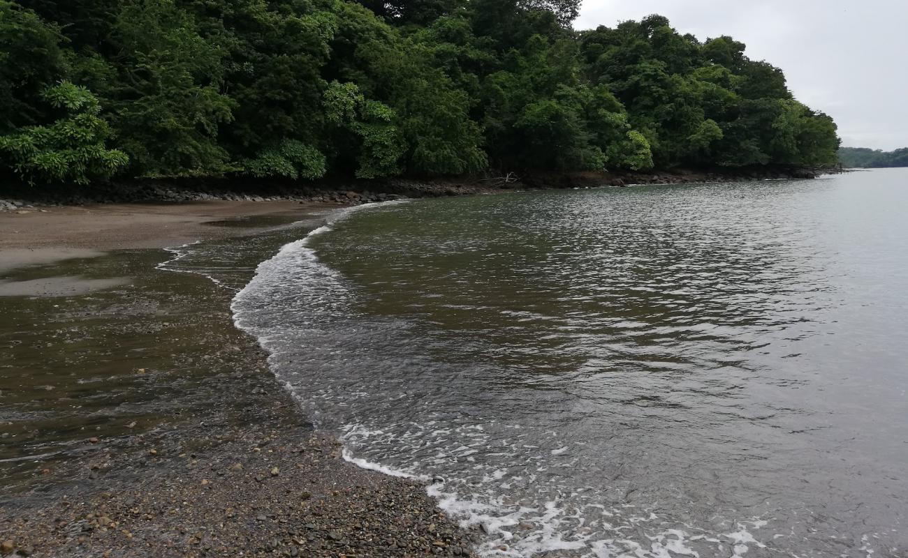 Playa Piedrita'in fotoğrafı parlak kum ve kayalar yüzey ile