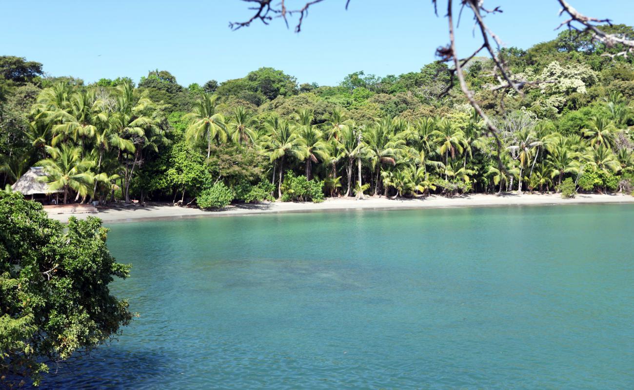 Cala Mia beach'in fotoğrafı parlak kum yüzey ile