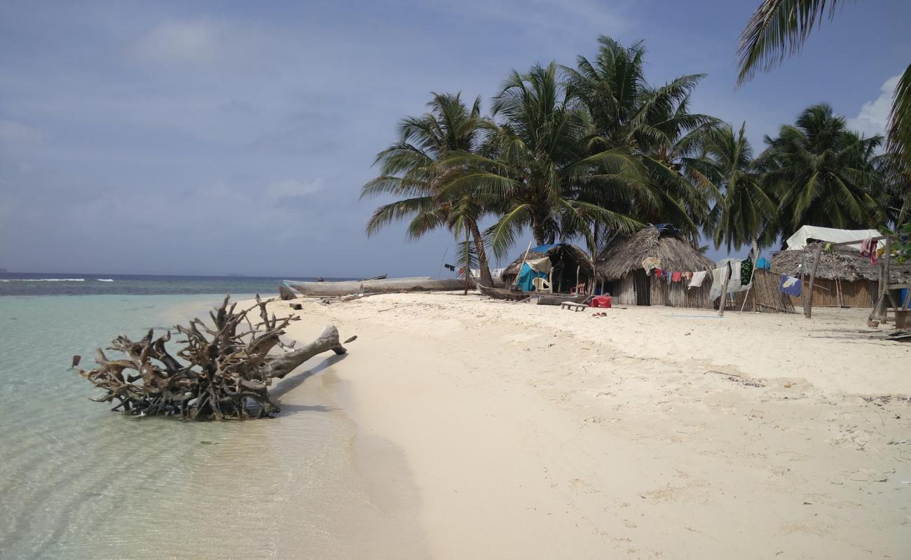 Coco Blanco Island baech'in fotoğrafı i̇nce beyaz kum yüzey ile