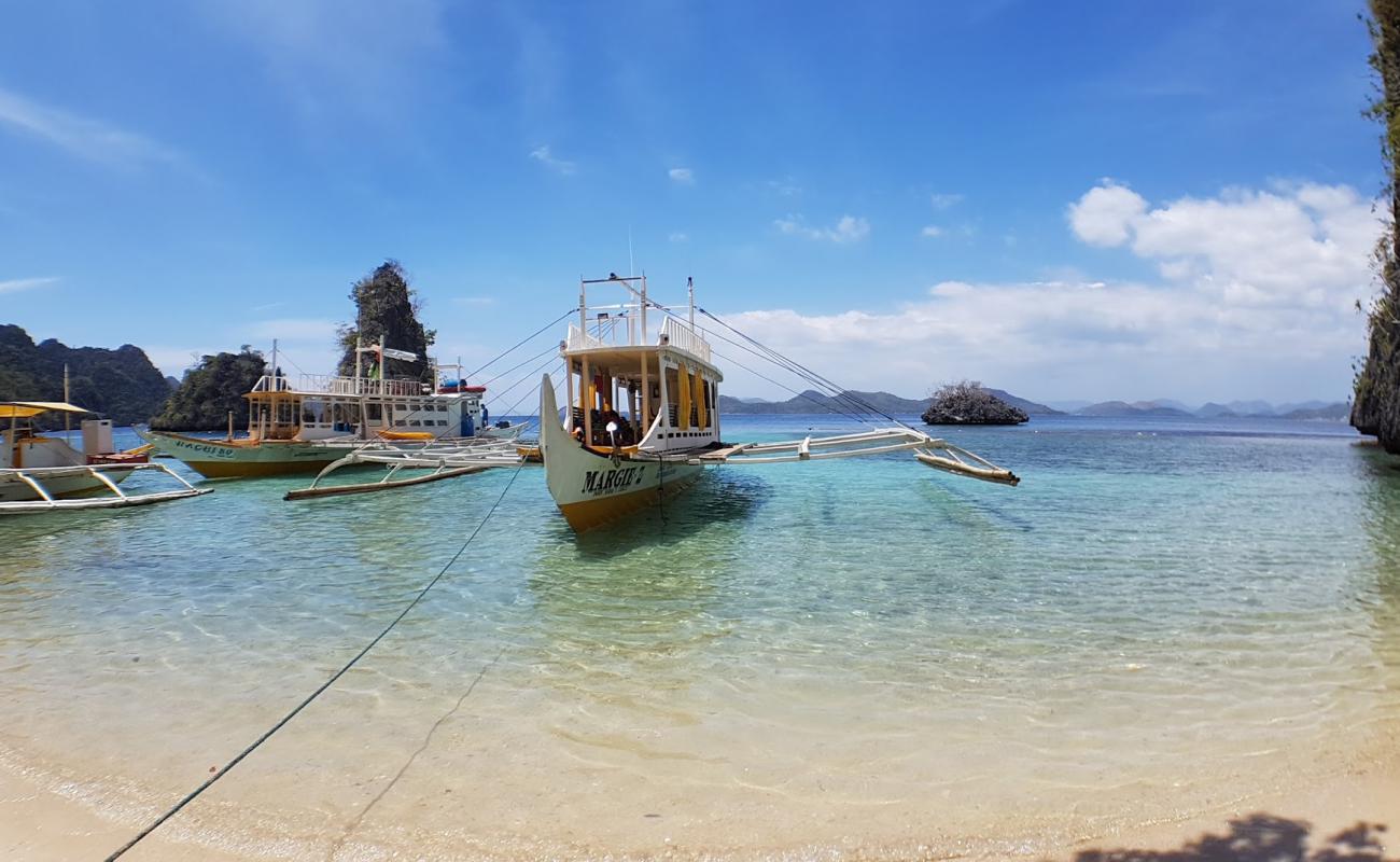 Calachuchi Beach'in fotoğrafı açık bej kum yüzey ile