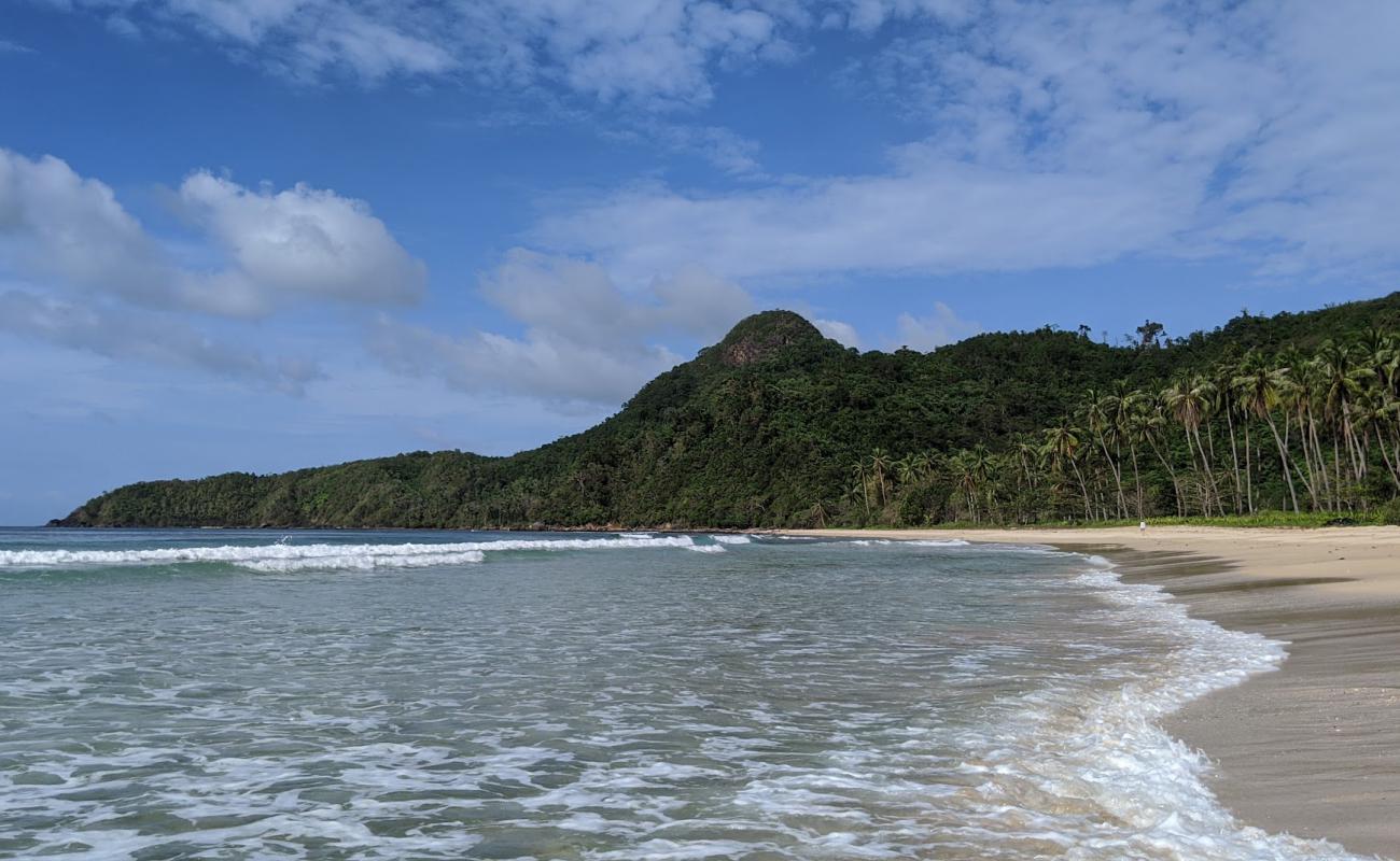 Mansilawit Beach'in fotoğrafı açık bej kum yüzey ile