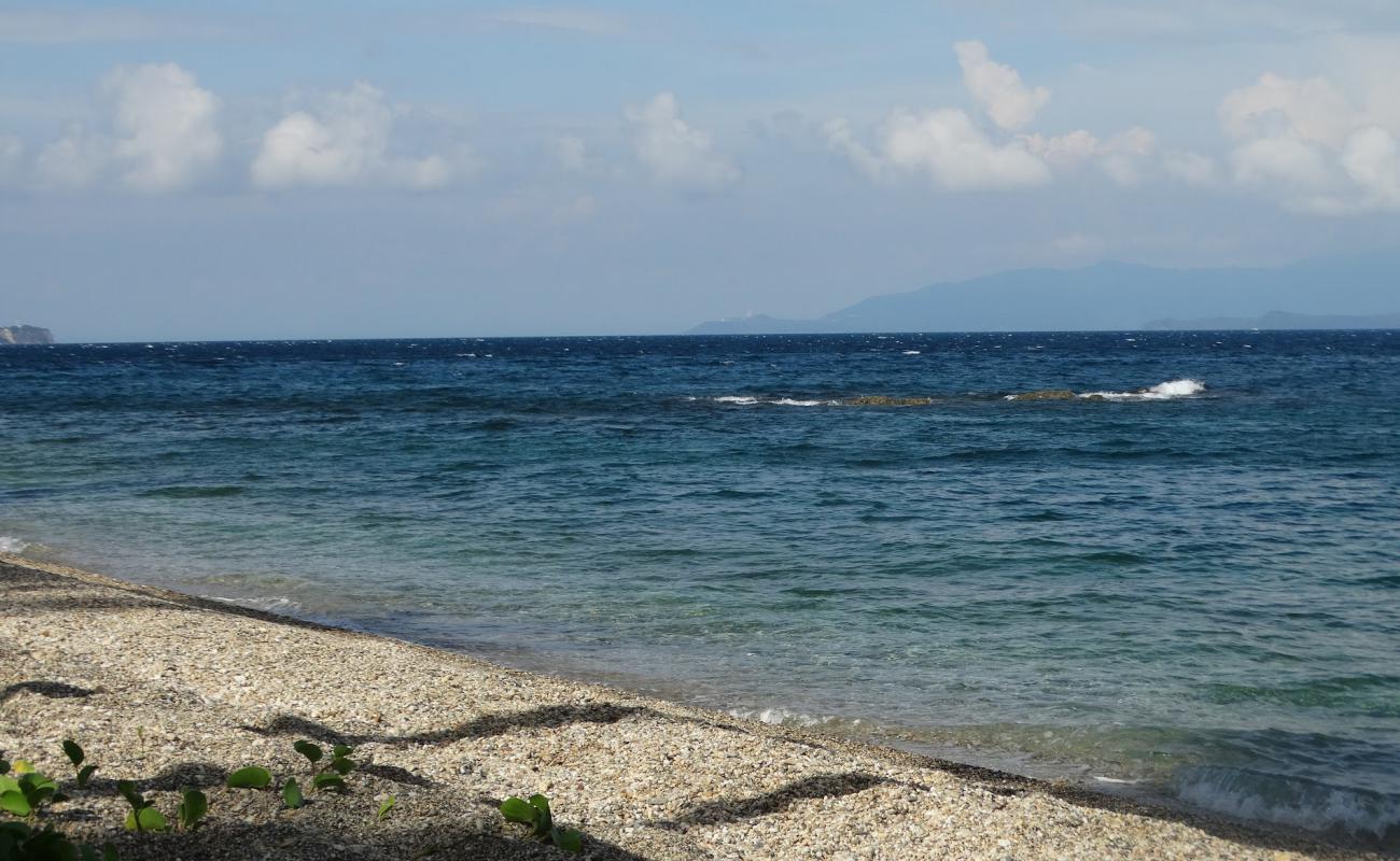 Matala Beach'in fotoğrafı küçük gri çakıllar yüzey ile
