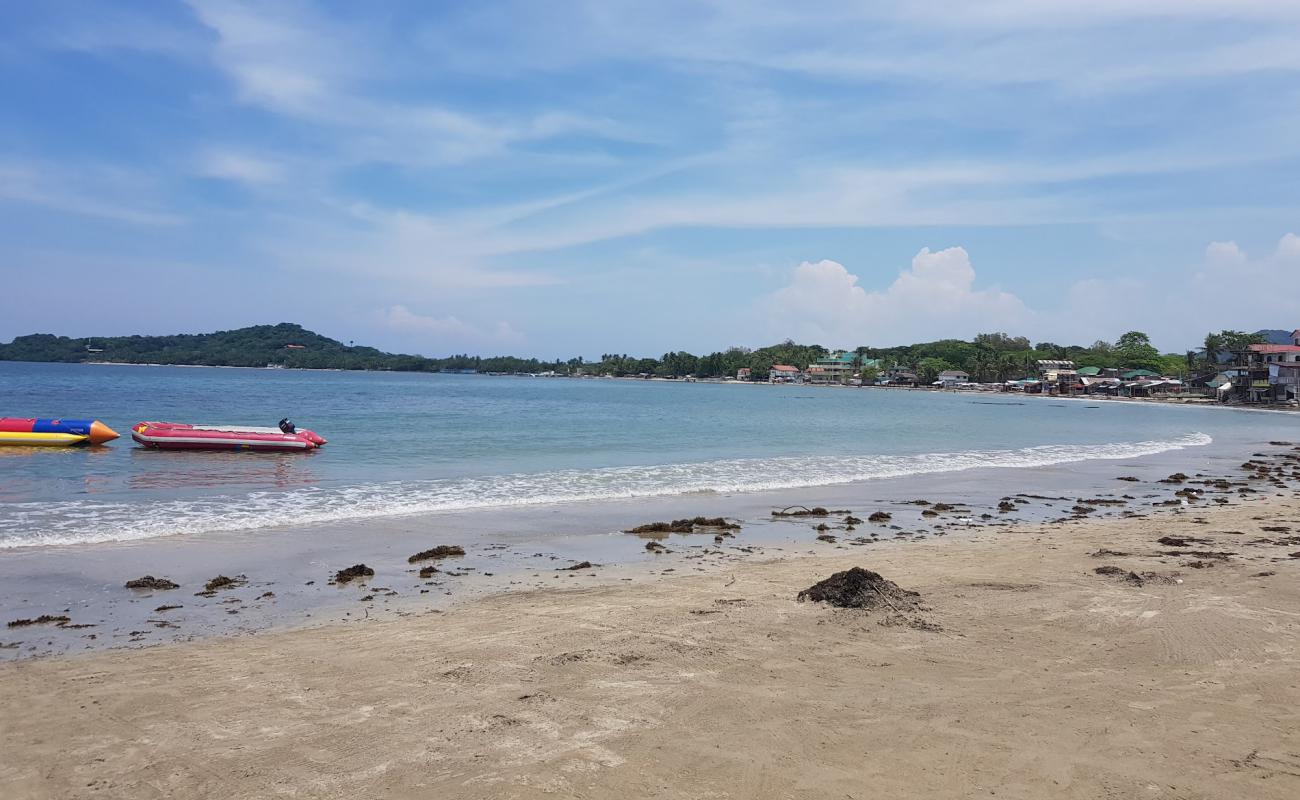 Lian batangas beach'in fotoğrafı açık bej kum yüzey ile