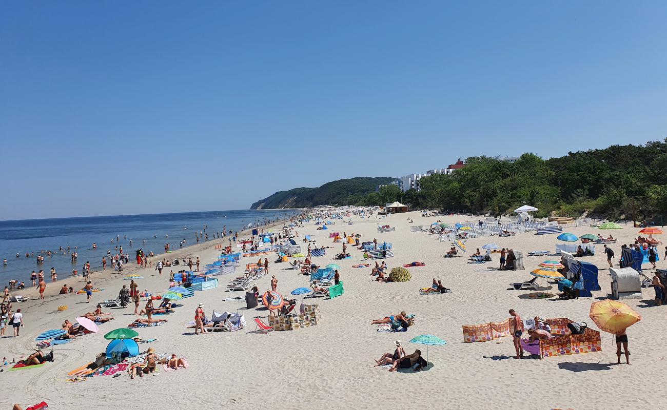 Misdroy strand'in fotoğrafı parlak ince kum yüzey ile