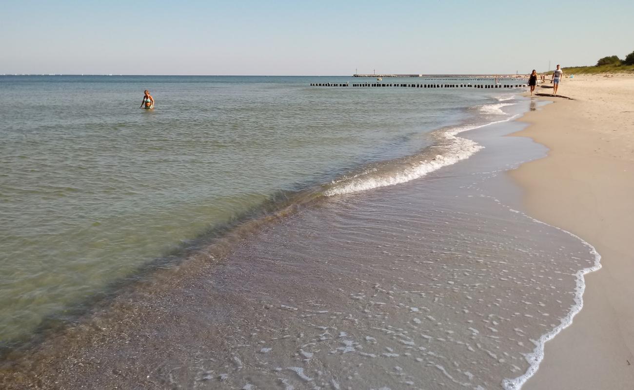 Dziwnow Beach'in fotoğrafı parlak kum yüzey ile