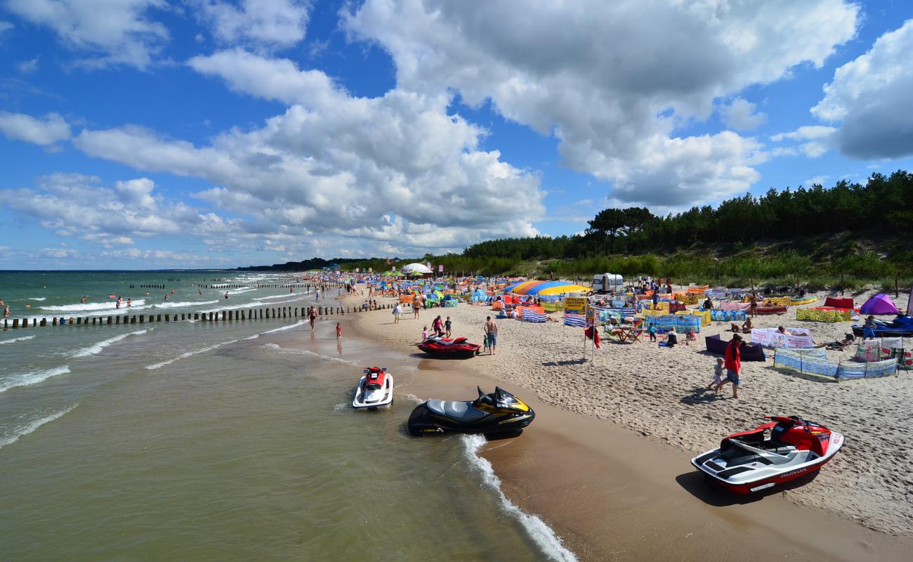 Bez barier Beach'in fotoğrafı i̇nce bej kum yüzey ile