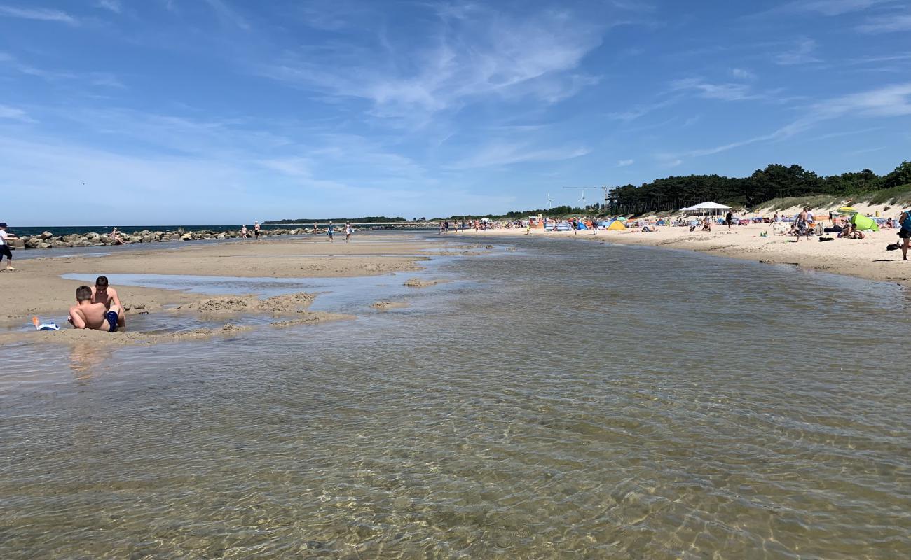 Darlwo Beach'in fotoğrafı açık bej kum yüzey ile