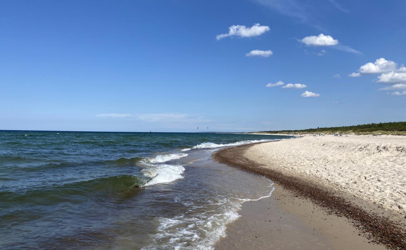 Ledowo Beach'in fotoğrafı açık bej kum yüzey ile