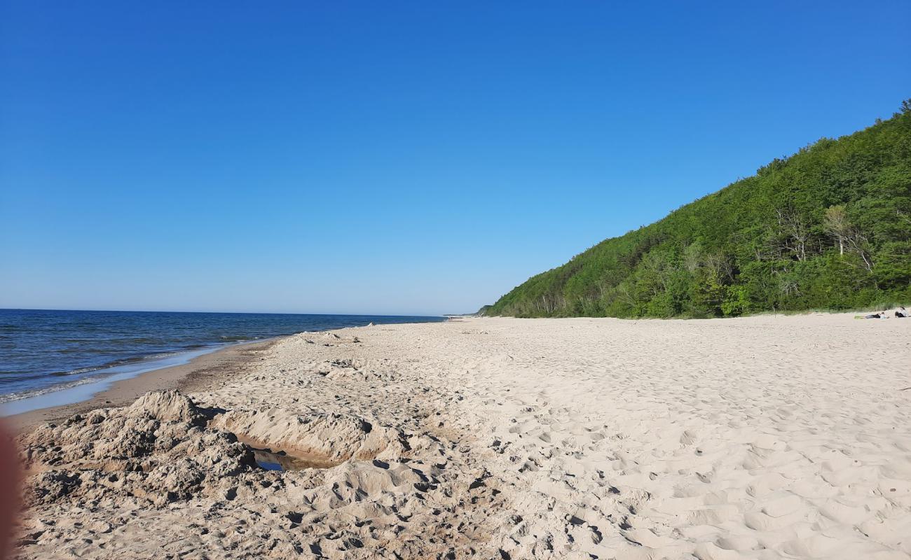 Poddabie Beach'in fotoğrafı açık bej kum yüzey ile