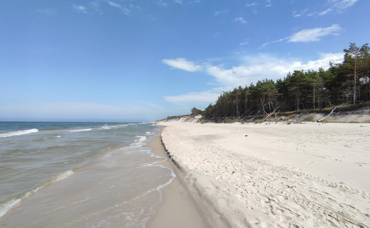 Cholpin Beach'in fotoğrafı açık bej kum yüzey ile