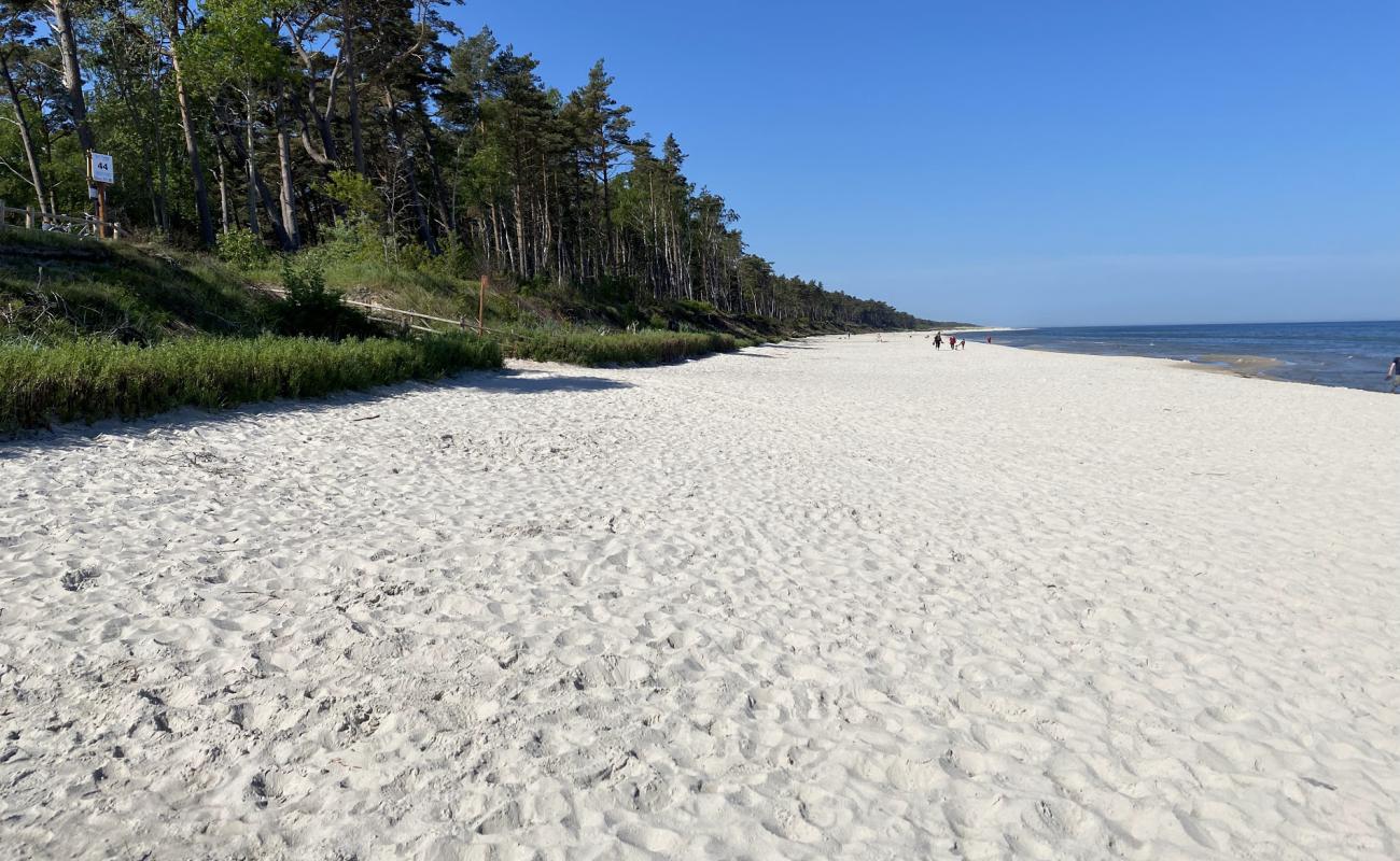 Lubiatowo Beach'in fotoğrafı parlak ince kum yüzey ile