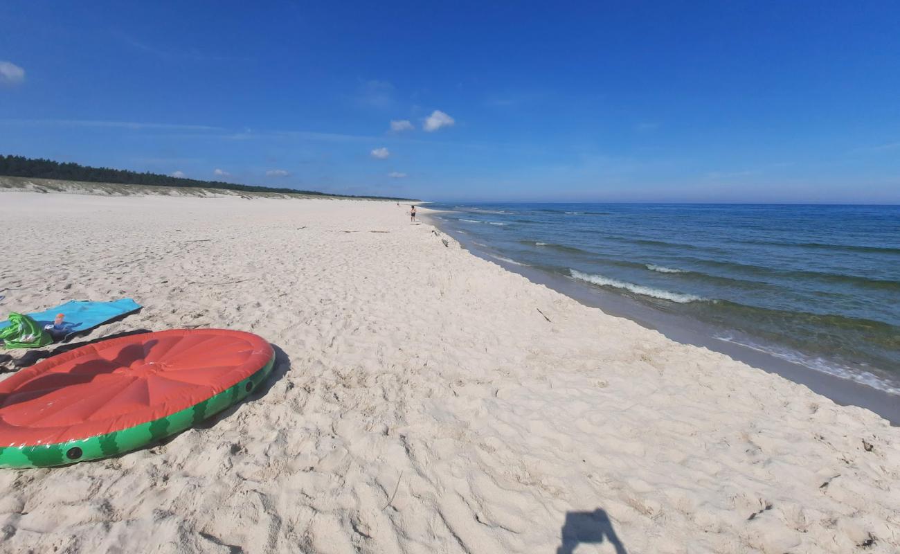 Verzhuchino Beach'in fotoğrafı parlak ince kum yüzey ile