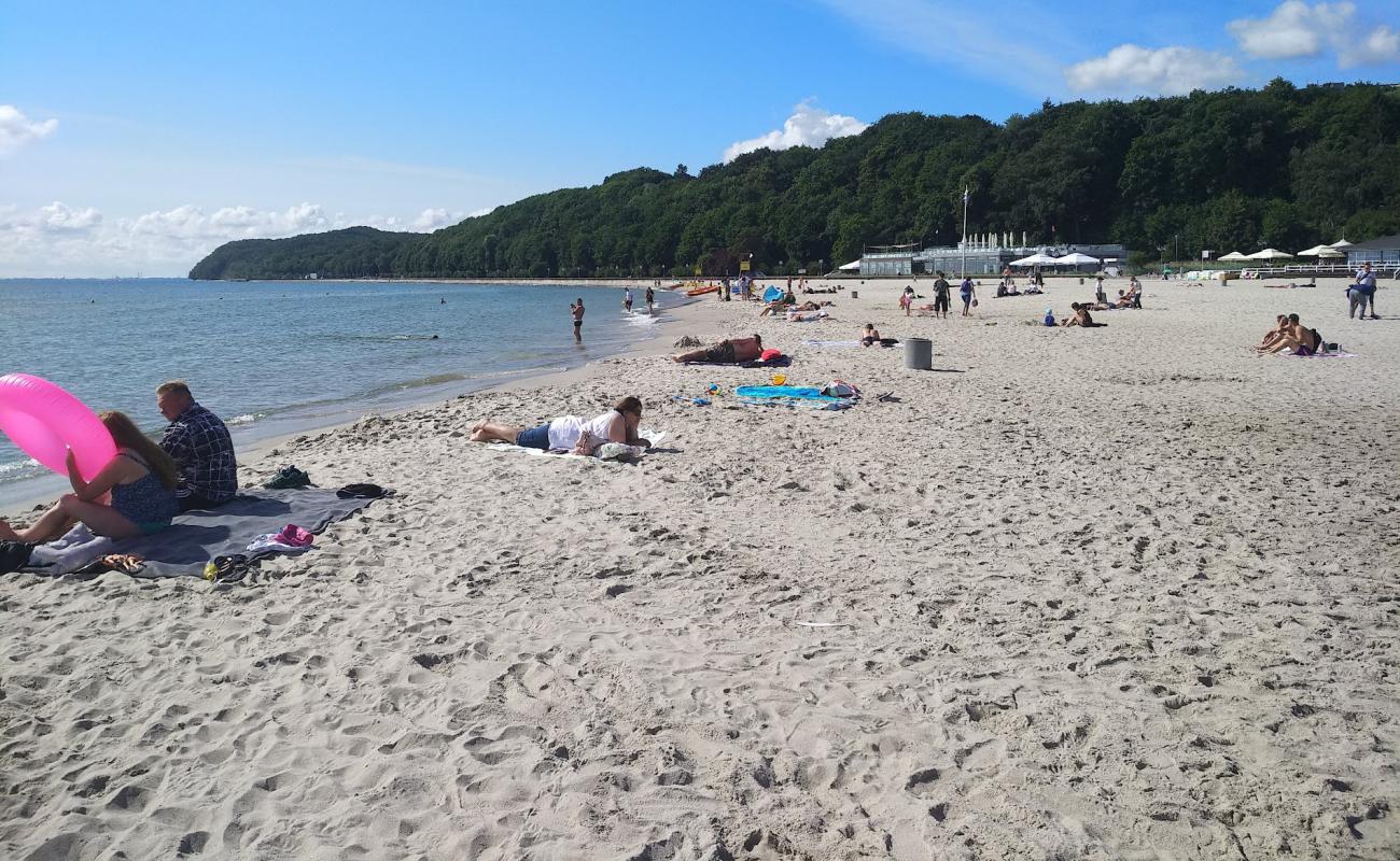 Gdynia beach'in fotoğrafı parlak kum yüzey ile