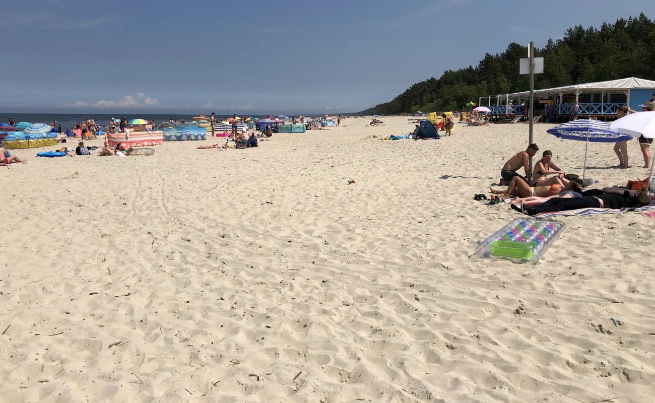 Katy Rybackie Beach'in fotoğrafı açık bej kum yüzey ile