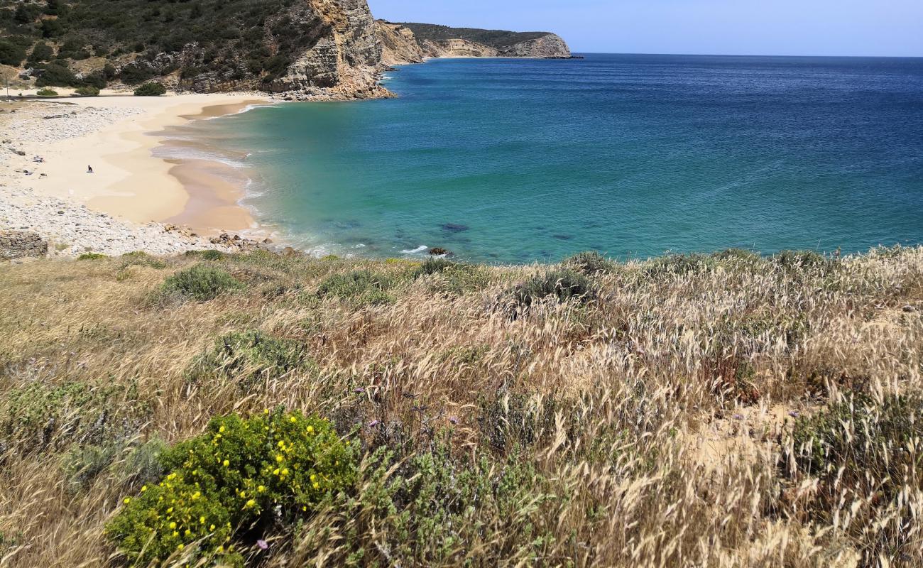 Praia da Boca do Rio'in fotoğrafı parlak ince kum yüzey ile