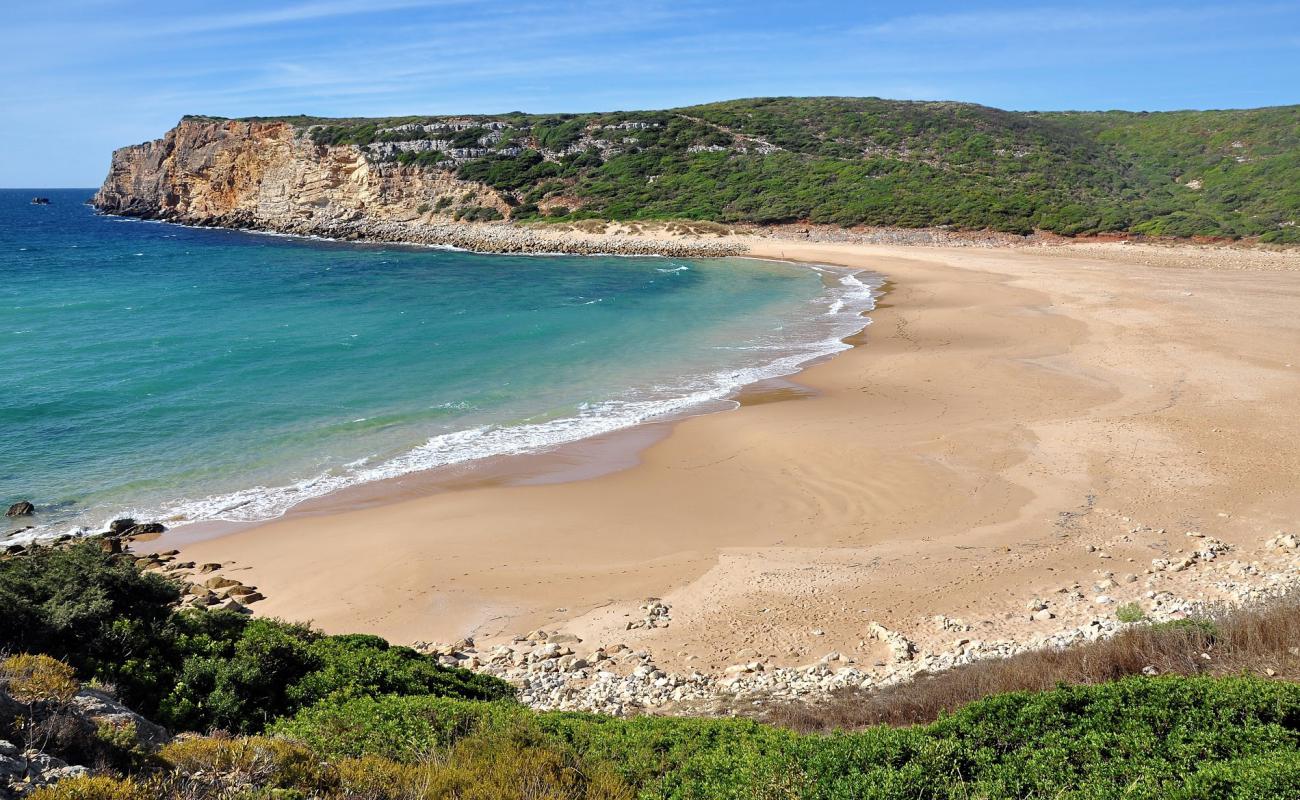 Praia do Barranco'in fotoğrafı parlak ince kum yüzey ile