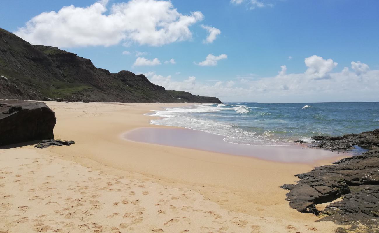 Praia do Areal Sul'in fotoğrafı i̇nce bej kum yüzey ile