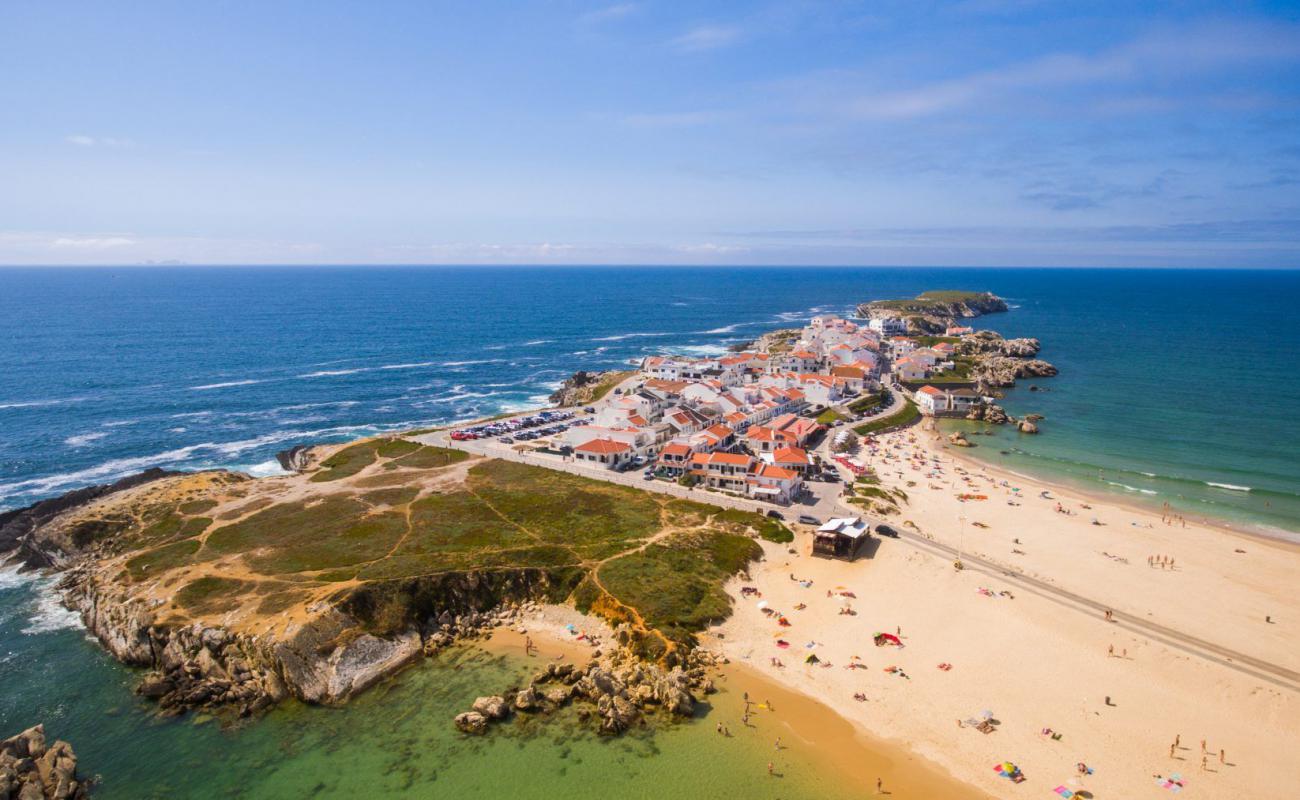 Praia Baleal - Sul'in fotoğrafı parlak kum yüzey ile