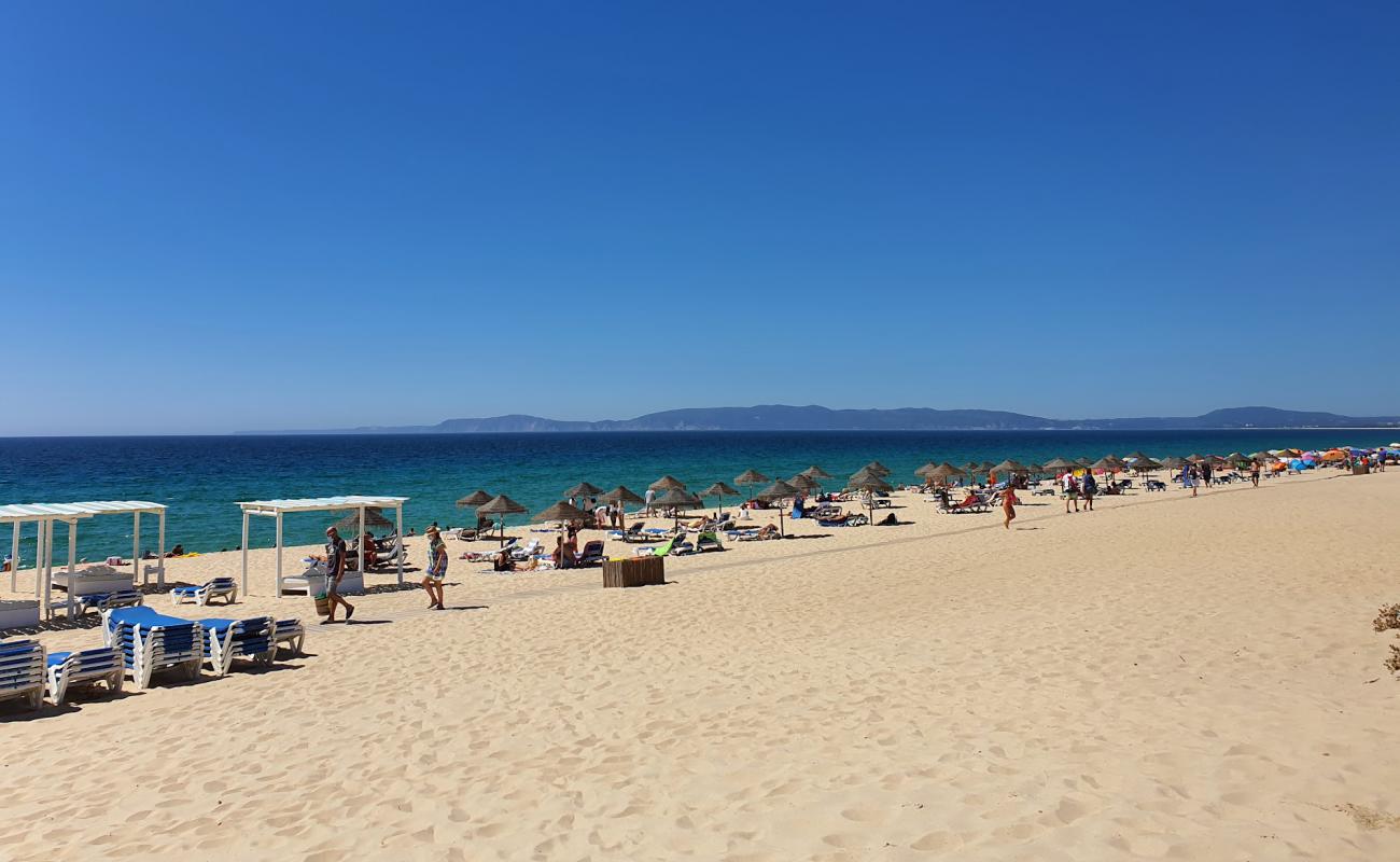 Comporta Plajı'in fotoğrafı parlak ince kum yüzey ile