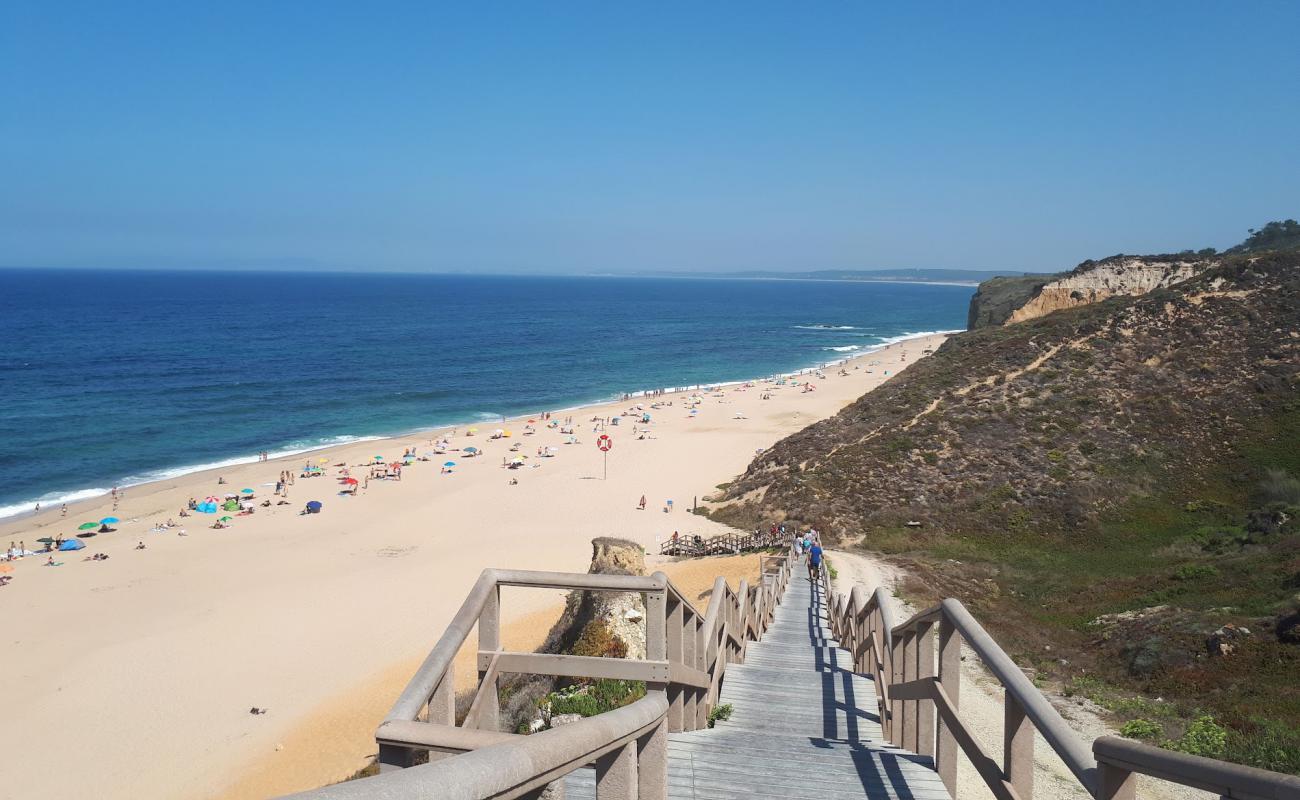Praia da saude'in fotoğrafı i̇nce bej kum yüzey ile