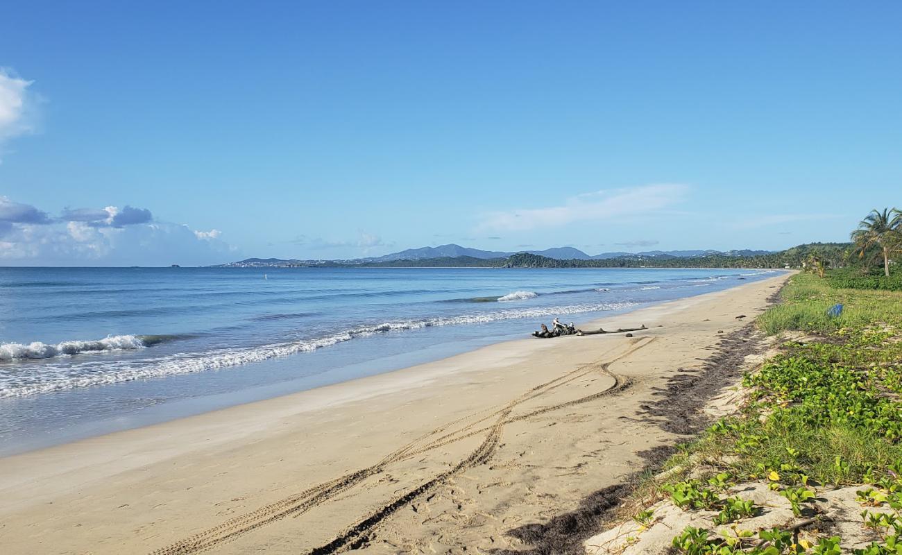 Playa Punta Santiago Punta'in fotoğrafı açık bej kum yüzey ile