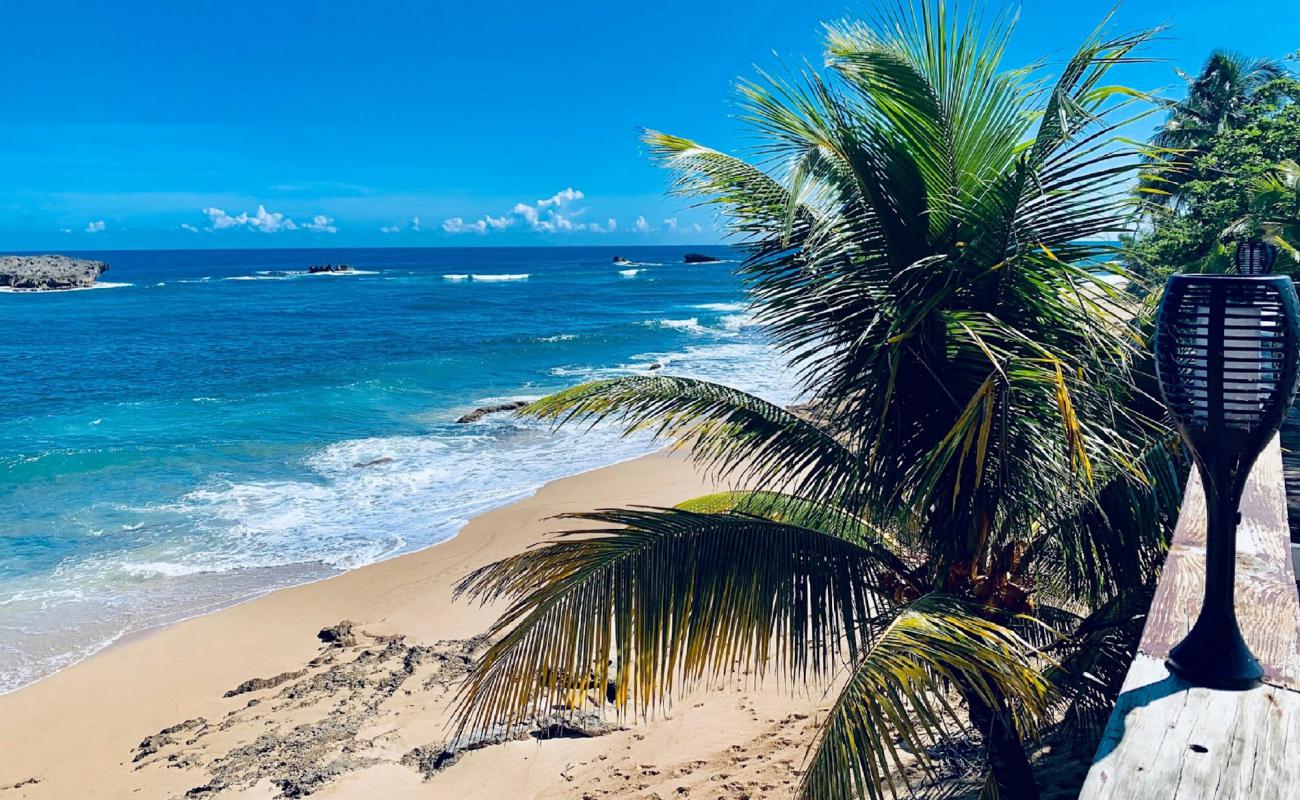 Playa Punta Caracoles'in fotoğrafı parlak kum yüzey ile