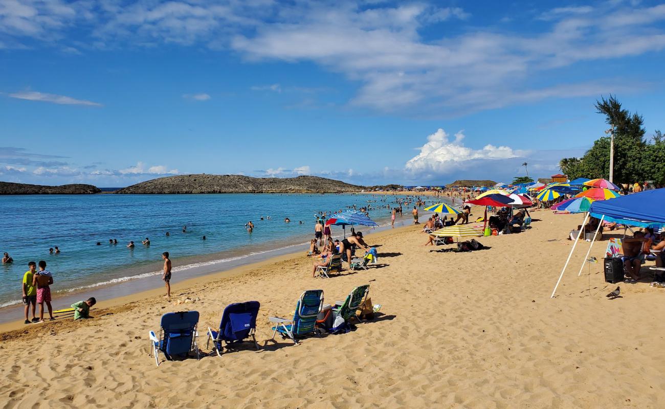 Playa Puerto Nuevo'in fotoğrafı açık bej kum yüzey ile