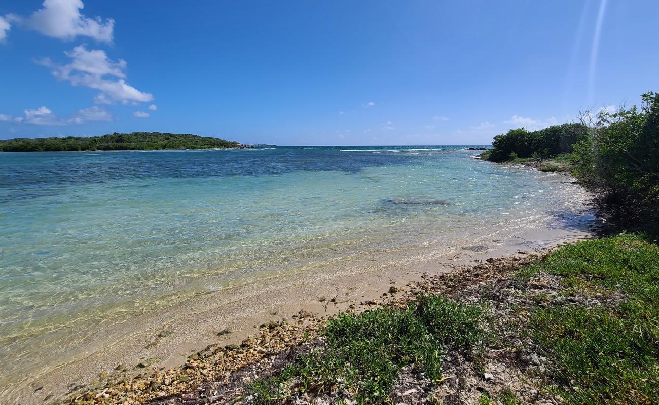 Blue beach'in fotoğrafı taşlı kum yüzey ile
