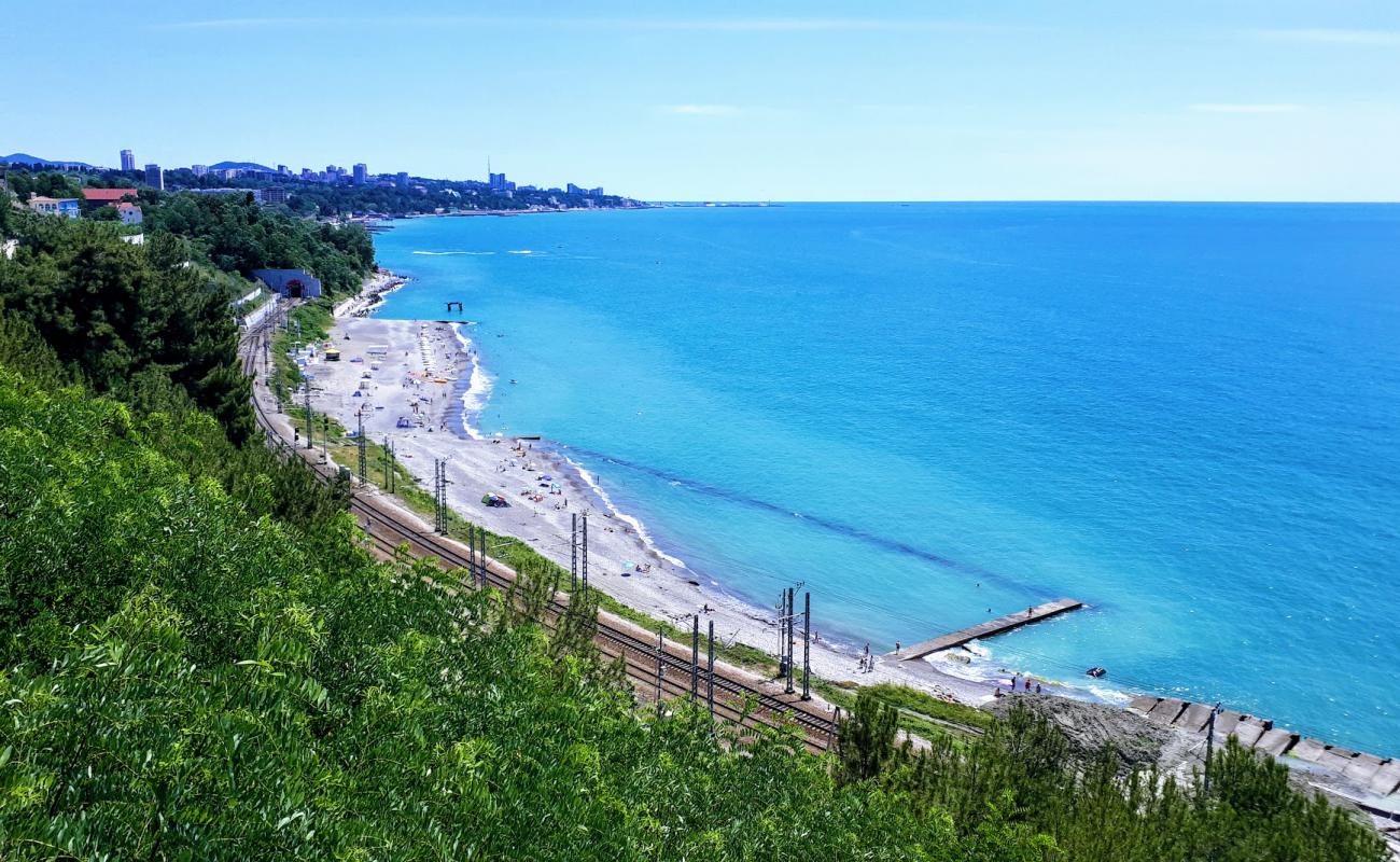 Mamayka beach'in fotoğrafı gri çakıl taşı yüzey ile