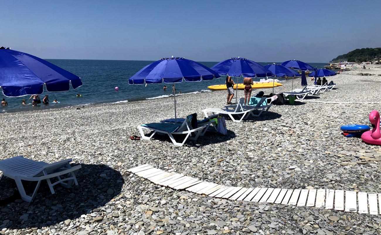 Yakornaya Shchel beach'in fotoğrafı gri çakıl taşı yüzey ile