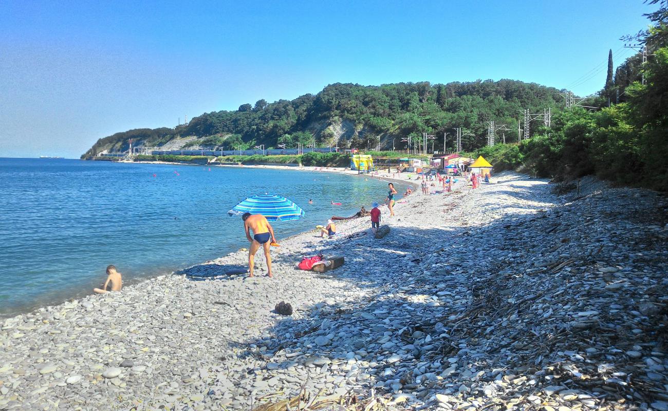 Burevestnik beach'in fotoğrafı gri çakıl taşı yüzey ile