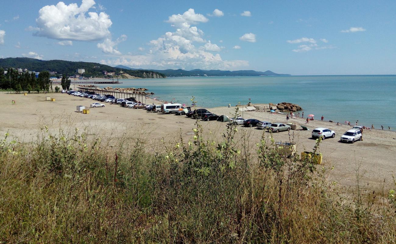 Morskaya Volna beach'in fotoğrafı gri çakıl taşı yüzey ile