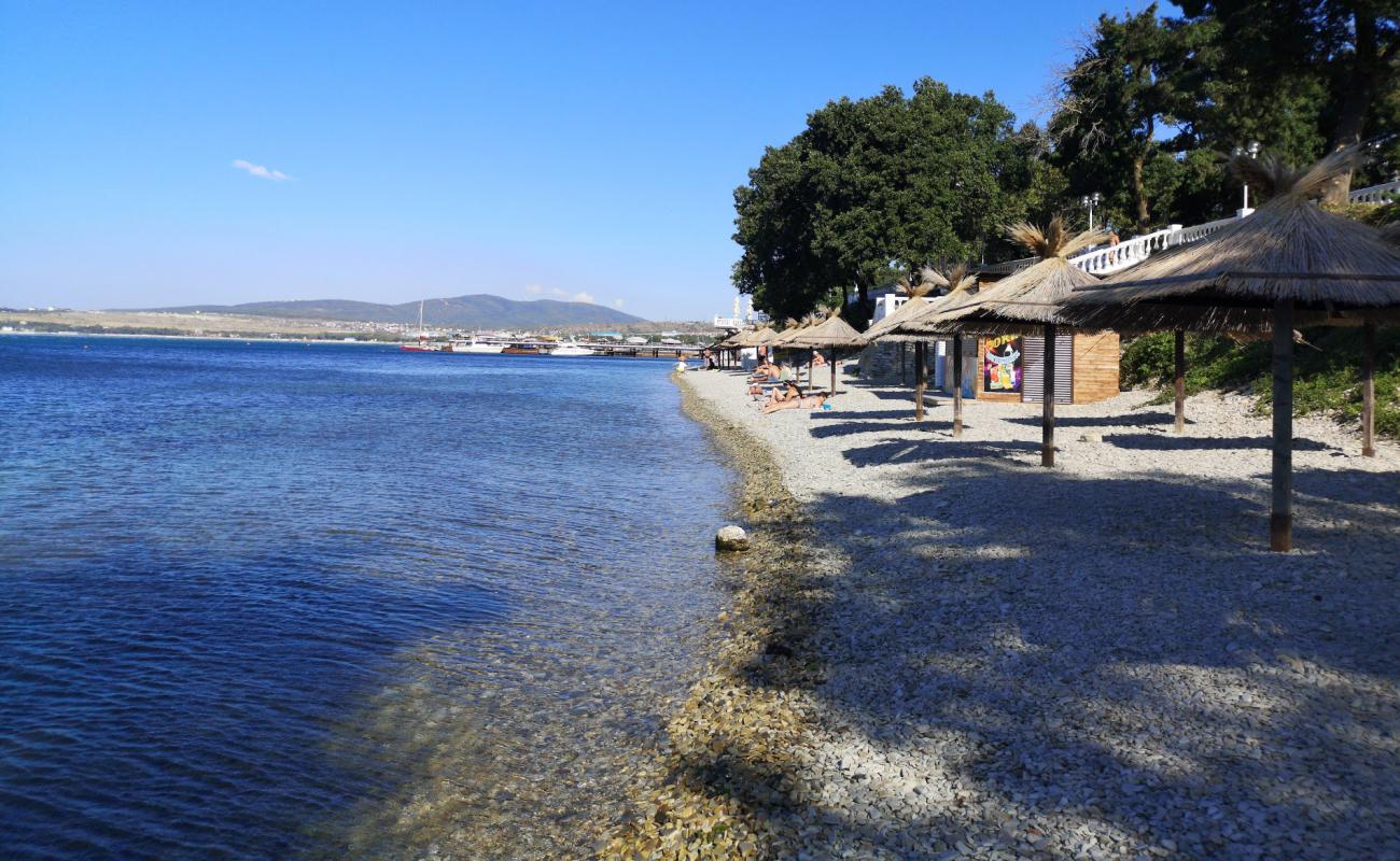 Solnechny Bereg'in fotoğrafı küçük bej çakıl yüzey ile