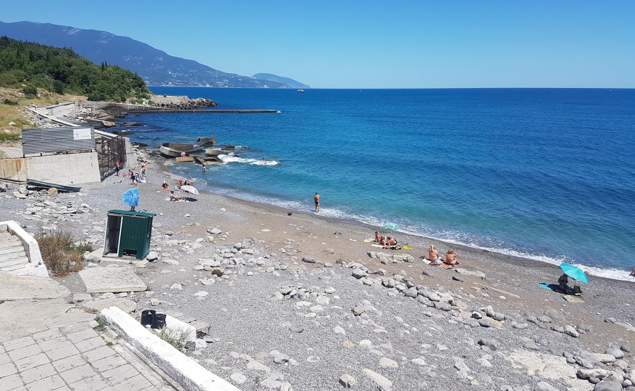 Kurpaty beach'in fotoğrafı gri kum ve çakıl yüzey ile