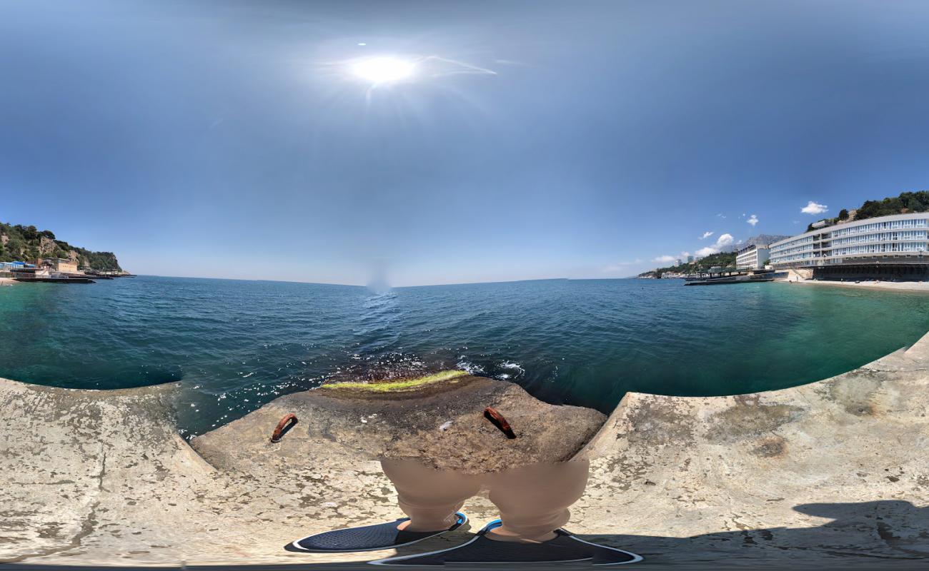 Gaspra beach'in fotoğrafı gri ince çakıl taş yüzey ile