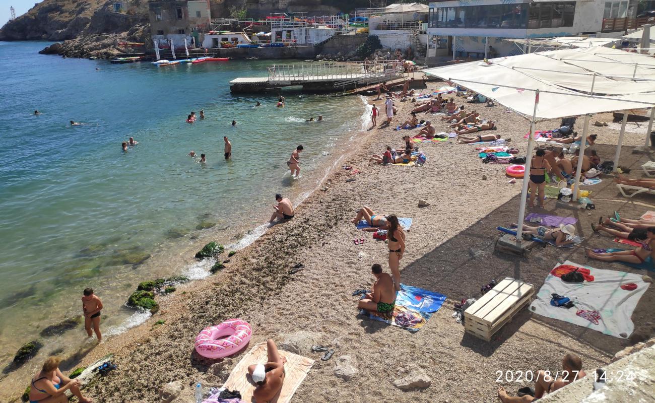 Mramornyy beach'in fotoğrafı hafif ince çakıl taş yüzey ile