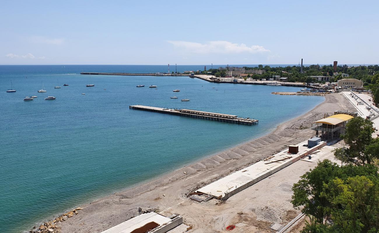 Tereshkova  beach'in fotoğrafı gri çakıl taşı yüzey ile