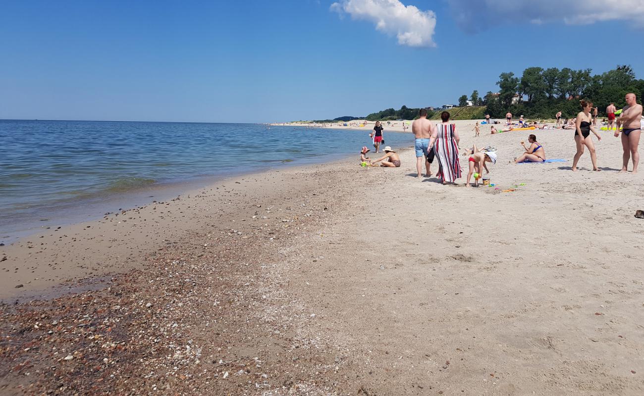 Yantarnyy Beach'in fotoğrafı parlak kum yüzey ile