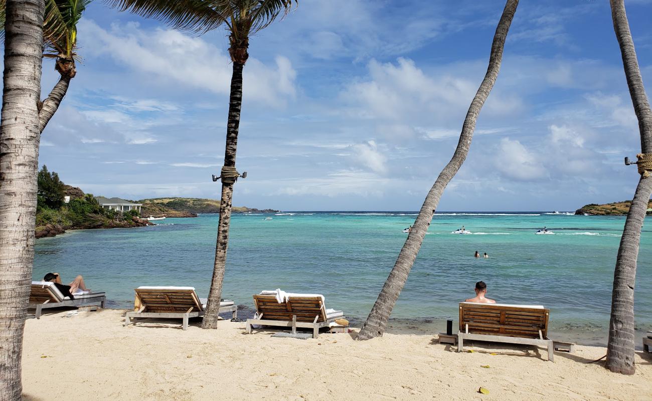 St Barth Plajı'in fotoğrafı açık bej kum yüzey ile