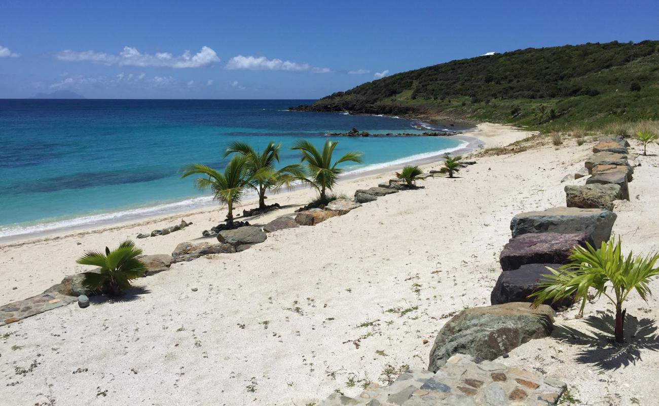 Indigo beach'in fotoğrafı açık bej kum yüzey ile