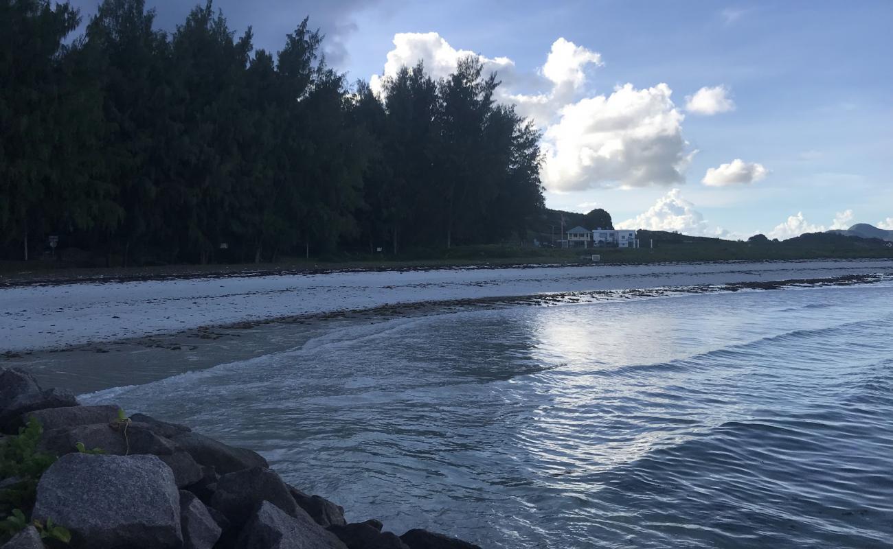 Seychelles Airport Beach'in fotoğrafı i̇nce bej kum yüzey ile