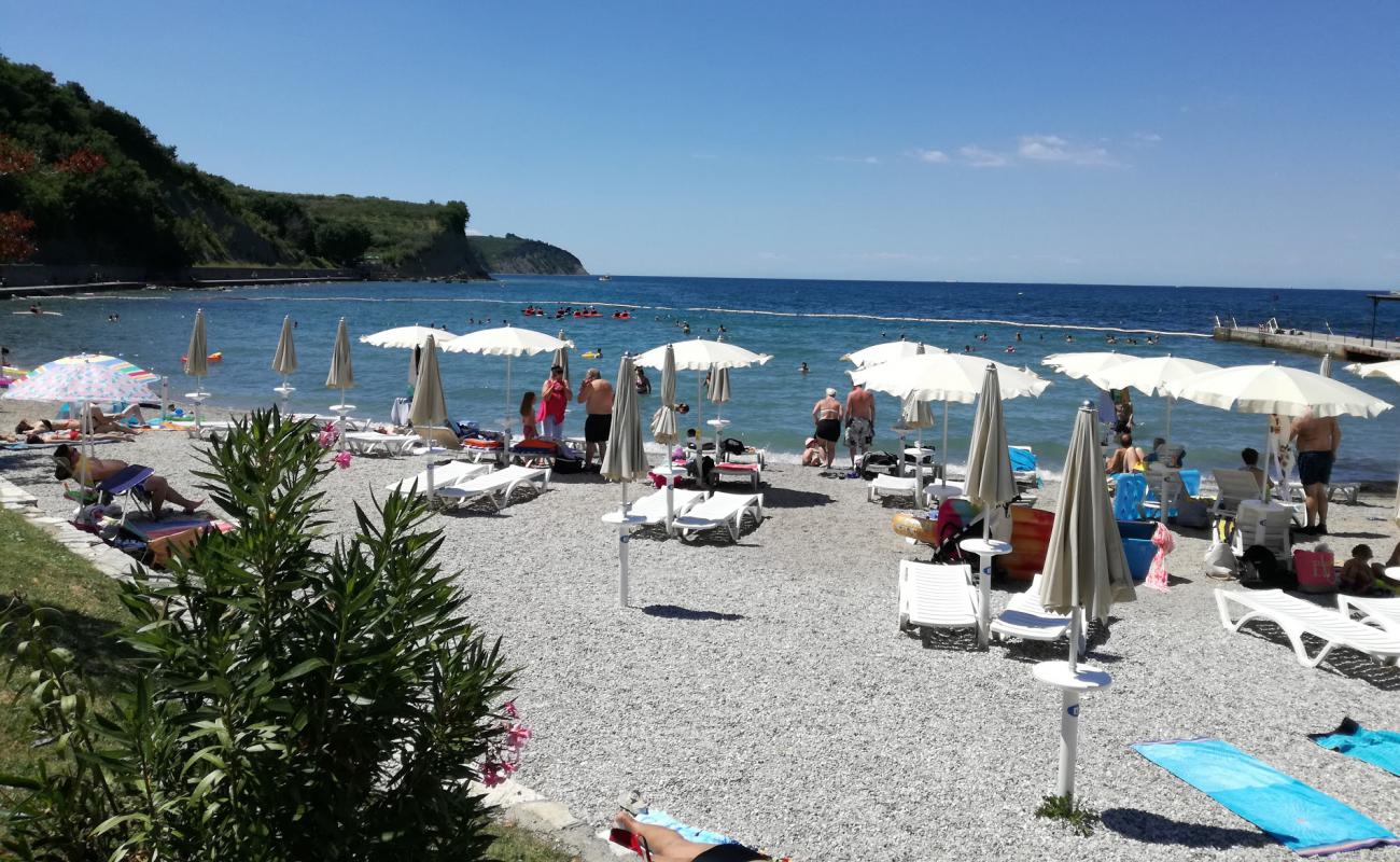 Simon's Bay beach'in fotoğrafı küçük bej çakıl yüzey ile