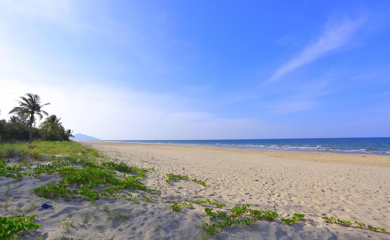 Lang Co Beach'in fotoğrafı parlak ince kum yüzey ile