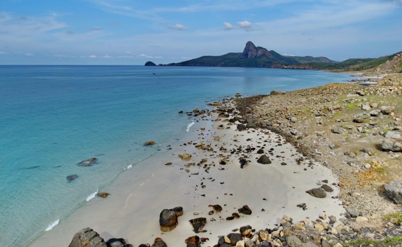 Shy Beach'in fotoğrafı bej kum ve kayalar yüzey ile